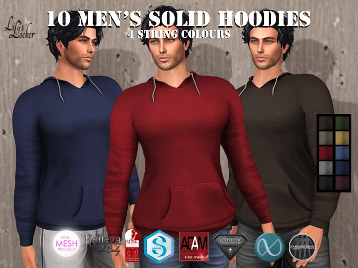 LL - Men's Solid Hoodies BOXED
