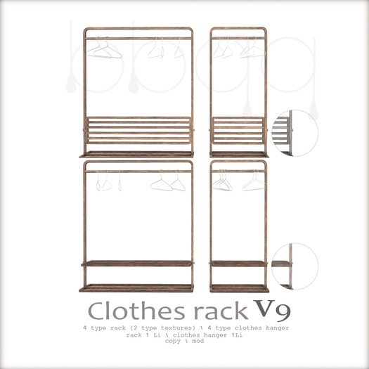 *bbqq*-clothes rack-V9-Fatpack[60%OFF]