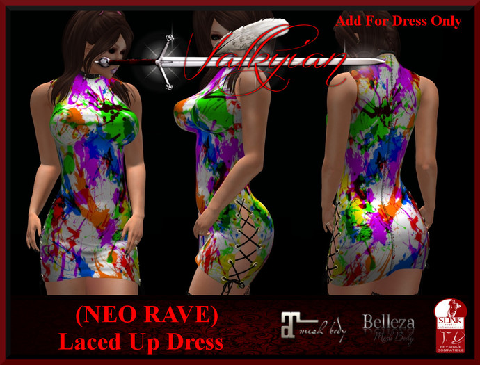 ~Valkyrian~(Neo Rave) Laced Up Dress (BOXED)
