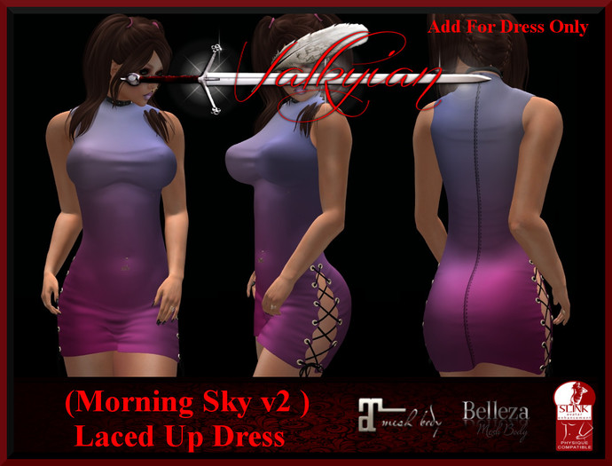 ~Valkyrian~(Morning Sky v2) Laced Up Dress (BOXED)