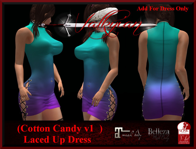 ~Valkyrian~(Cotton Candy v1) Laced Up Dress (BOXED)