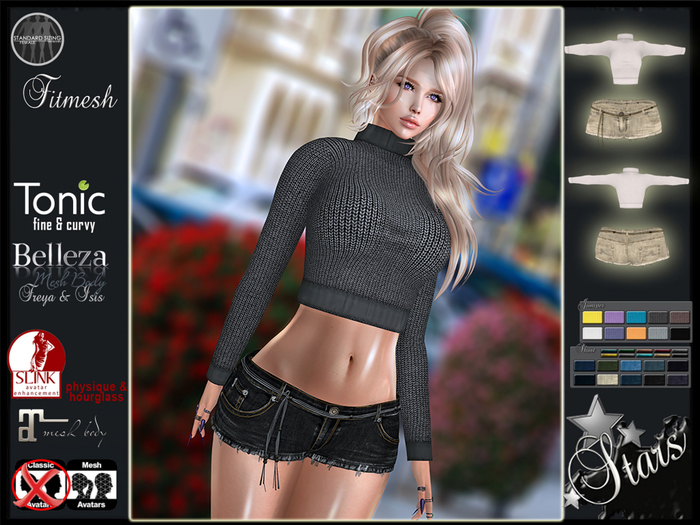 Stars - Sweater & Shorts - Arabella outfit