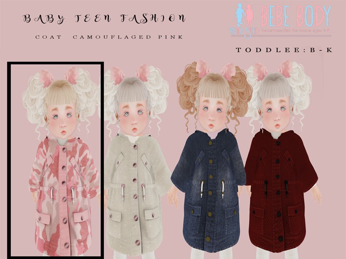 ::BTF::Coat Camouflaged  Pink
