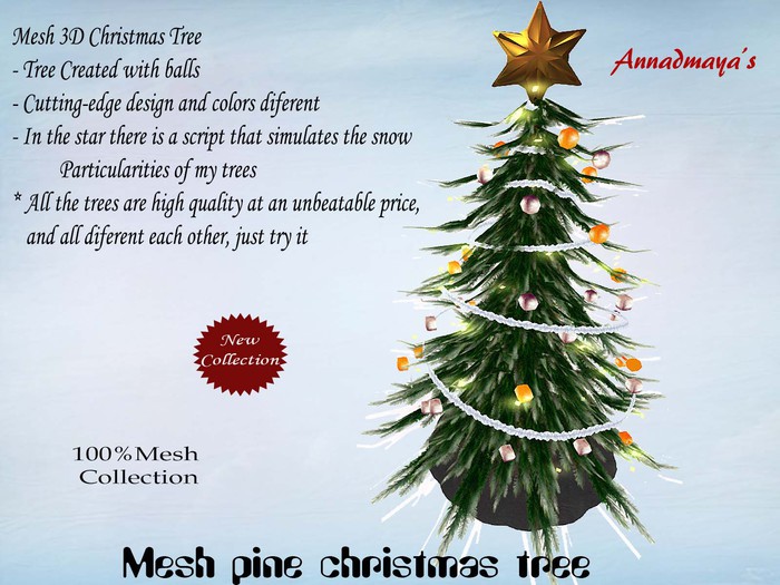 Mesh pine christmas tree v. 5