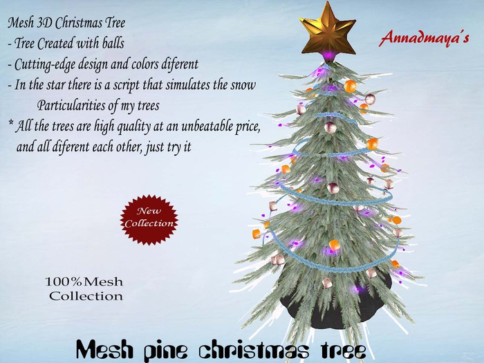 Mesh pine christmas tree v. 6