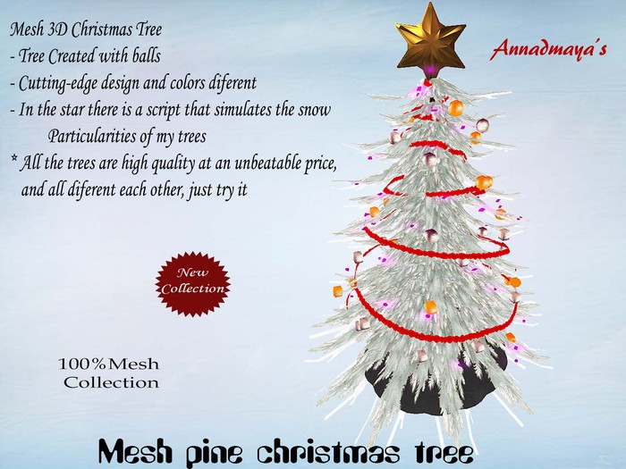 Mesh pine christmas tree v. 7