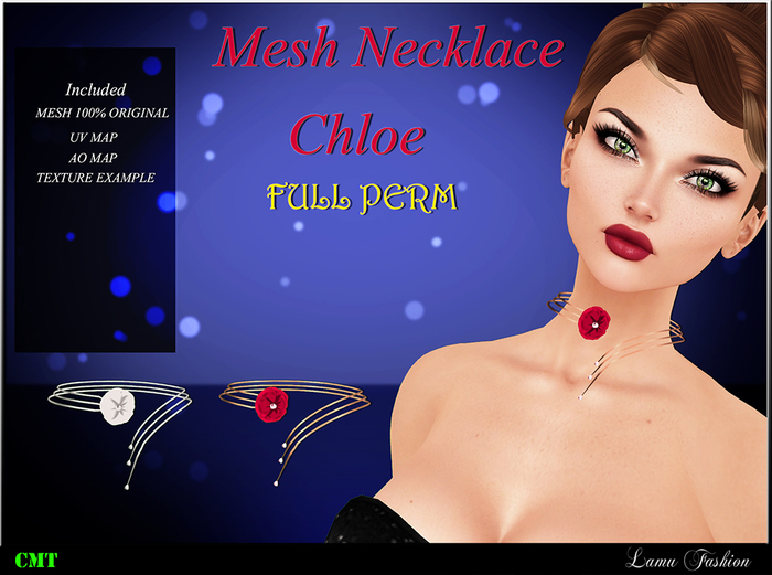 -Lamu Fashion-Mesh Necklace Chloe FULL PERM
