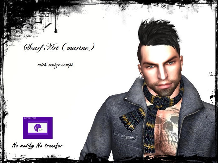 SCARF ART MARINE#1.2 Vendor MP