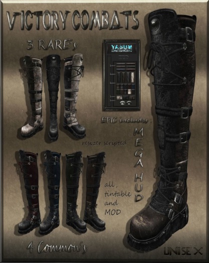 Yasum*MESH*Victory Boots*FEMALE*resizer*RARE*SPYCHO