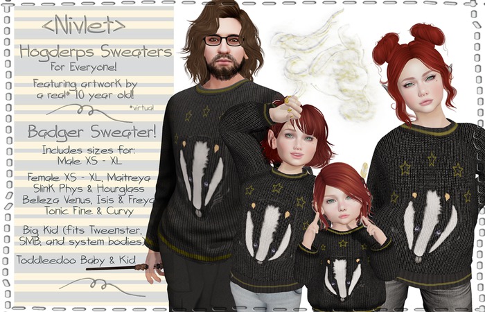 <nivlet> Hogderps Sweater FOR EVERYONE - Hufflederp