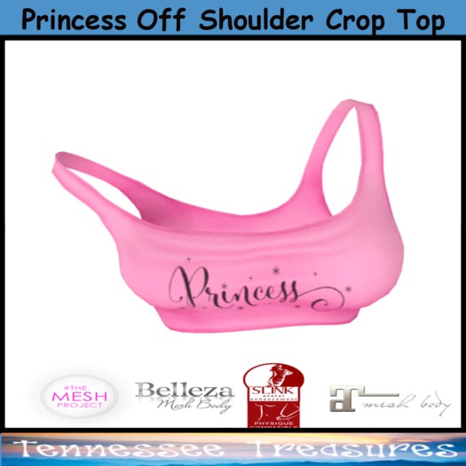 Princess Off Shoulder Crop Top