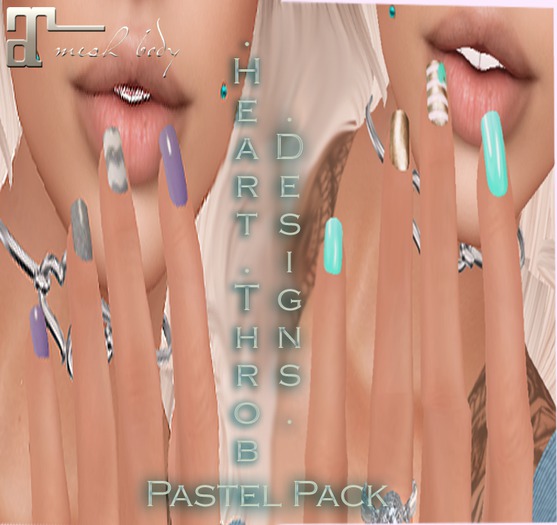 .heart.throb. - pastel duo nail set(Boxed)