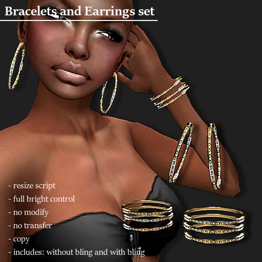Bracelet / Earing RNI Gold     -RYCA-