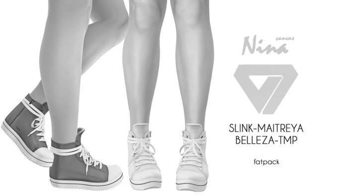 ILLI - [SLink,TMP,Maitreya,Belleza] Nina Canvas Sneakers DEMO