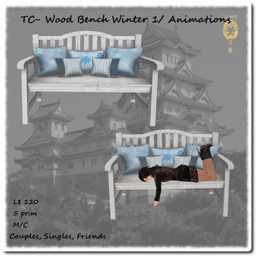 TC- Wood Bench1 Winter/ Animations