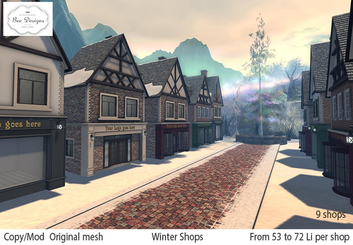 Bee Designs Winter Shops Complete Pack