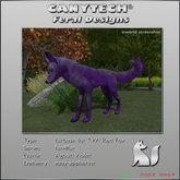 ! Boxed Canytech fur TWI Fox - Agouti violet