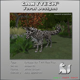 ! Boxed Canytech fur TWI Fox - brown white leopard
