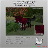 ! Boxed Canytech fur TWI Fox - crimson black