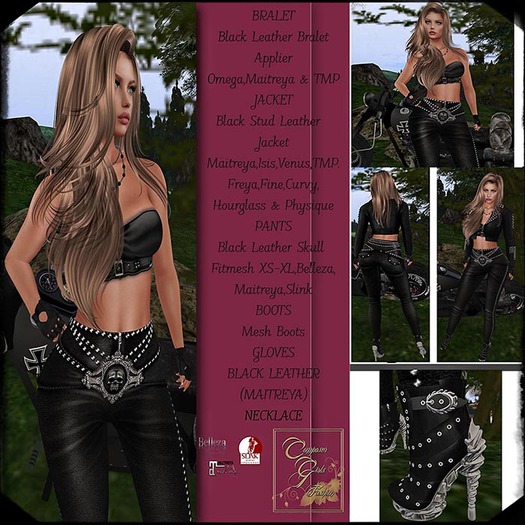 !CGF-*Defiant Rider* High Waist Leather Pant & Jacket Outfit