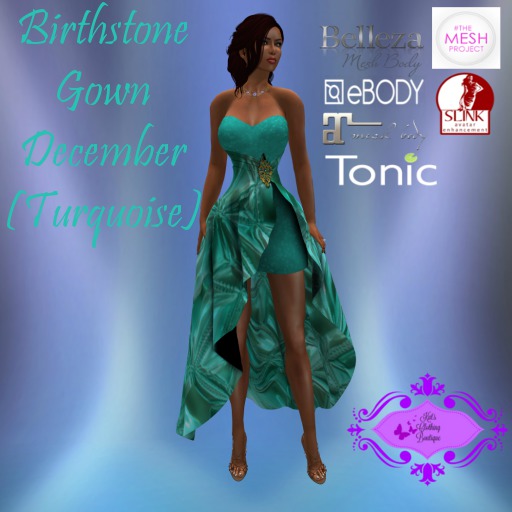Birthstone Gown - December Turquoise