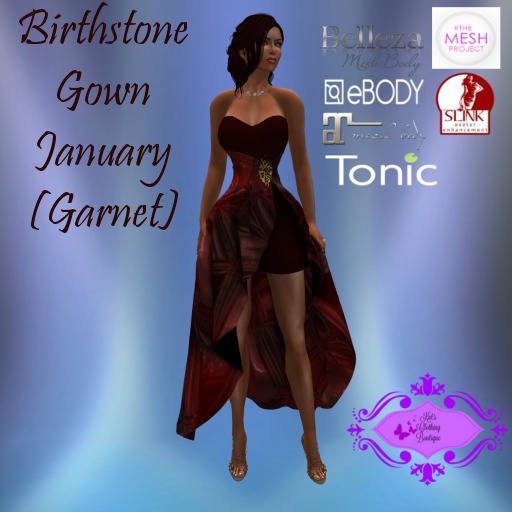 Birthstone Gown - January Garnet