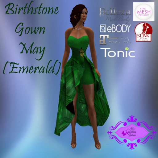 ~KCB~ Birthstone Gown - May Emerald