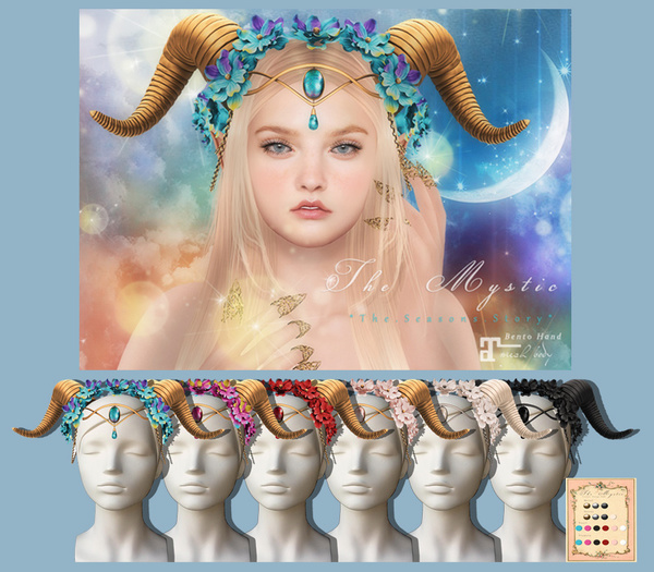 *The Mystic*dragon horns headpiece (All colors)