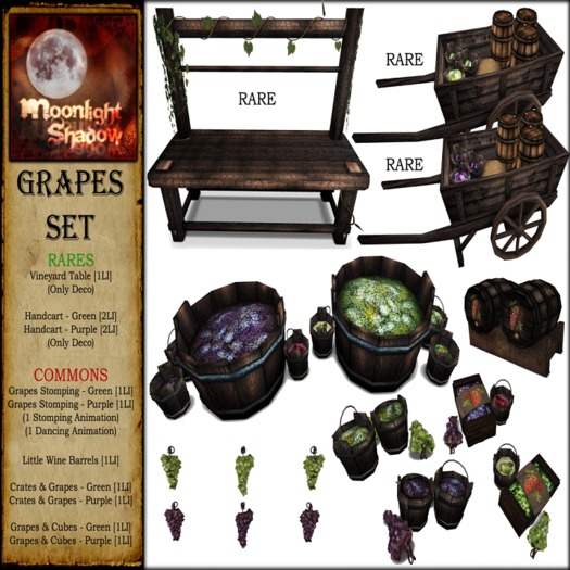 Moon_Sha Crate & Grapes - Green