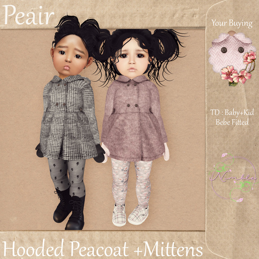 N. Peair Peacoat+Mittens Blush {Add ME}