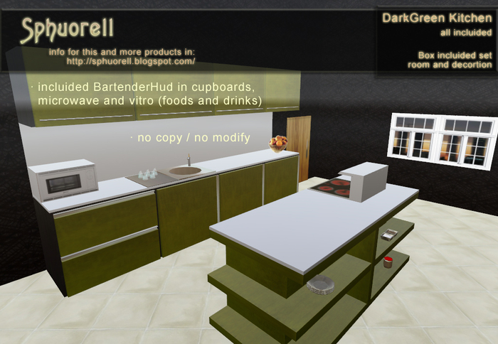 Box DarkGreen Kitchen  ~~ Sphuorell ~~