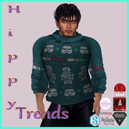 {HT} Cyan Empire Holiday Sweater