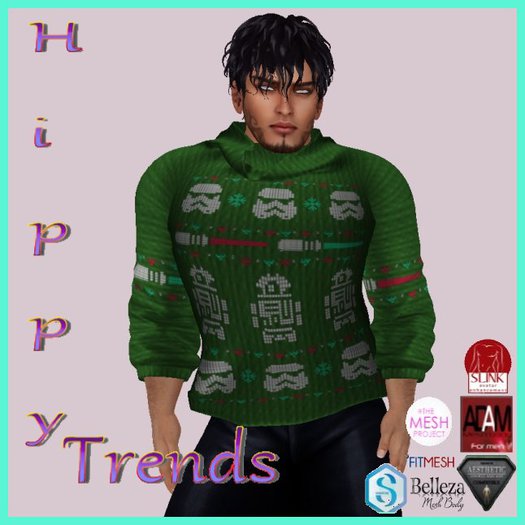 {HT} Green Empire Holiday Sweater