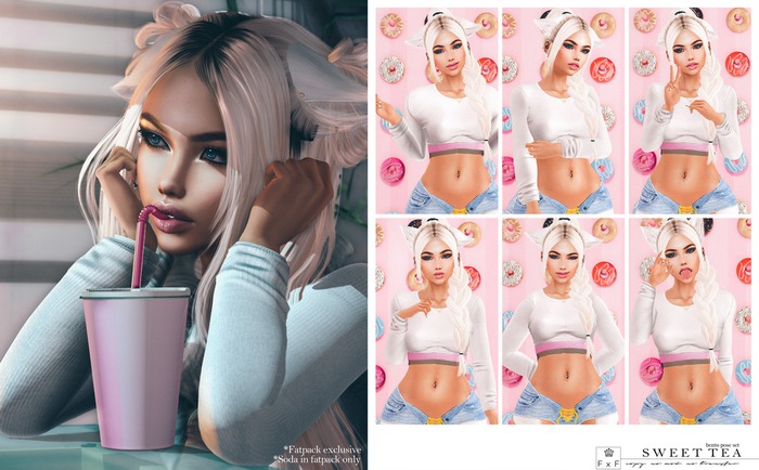 FOXCITY. Sweet Tea Bento Pose Set (Boxed HUD. Wear me)