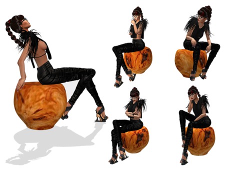 Second Life Marketplace - Burl Wood Stool