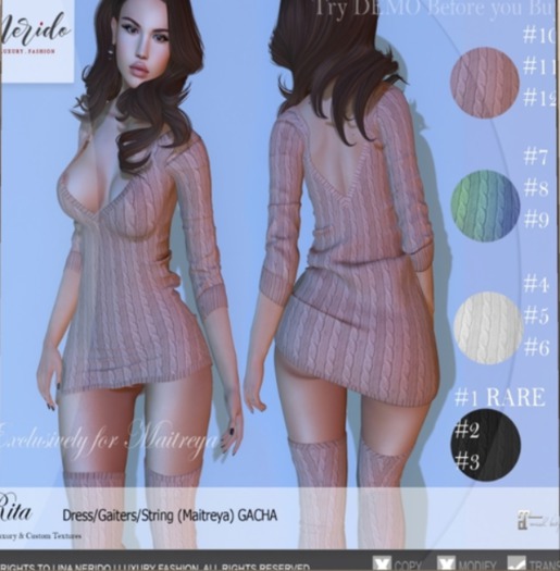 #12~Nerido~ Rita String (Maitreya)-Peach