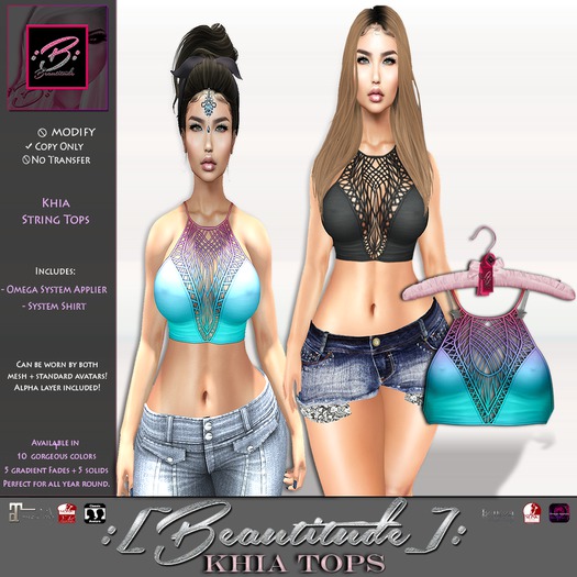 :[Beautitude]: Khia Top [Slushie] BOM Compatible!