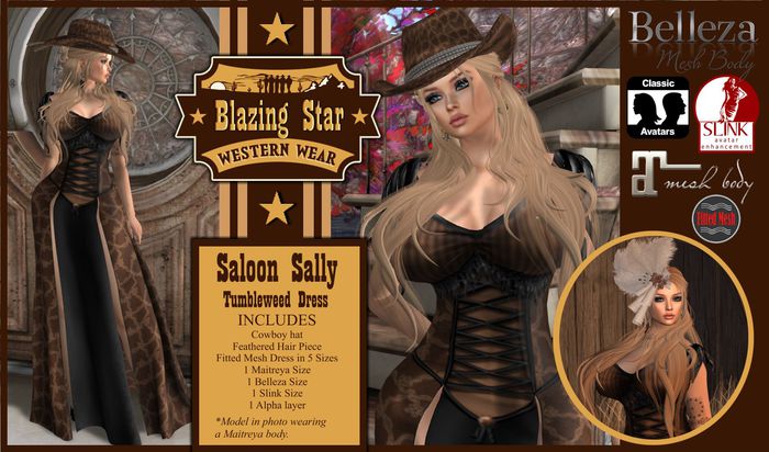 *BLAZING STAR*Saloon Sally-Tumbleweed