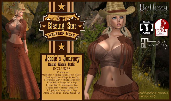 *BLAZING STAR*Jessies' Journey-Rusted Wheels
