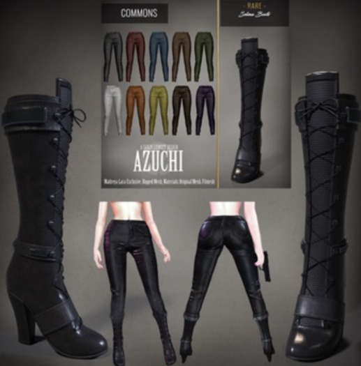 [Azuchi] Selina Pants Brown bootversion