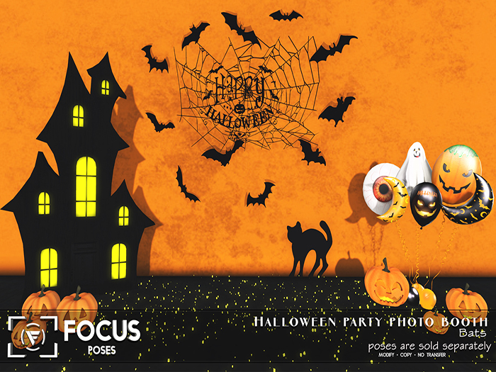 [ Focus Poses ] Halloween Party Photo Booth bats