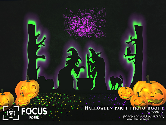 [ Focus Poses ] Halloween Party Photo Booth witches