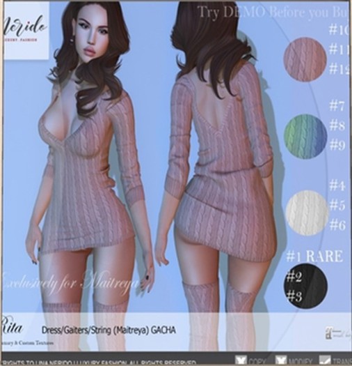 #12~Nerido~ Rita String (Maitreya)-Peach