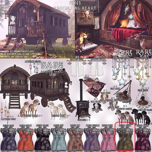 Foxes - Travelling Heart - Dress - Olive[box]