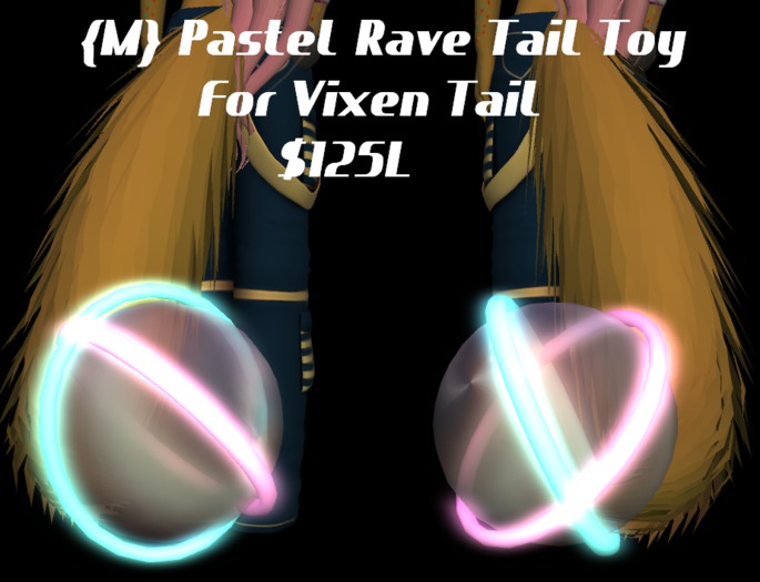 {M} Pastel Rave Tail Toy