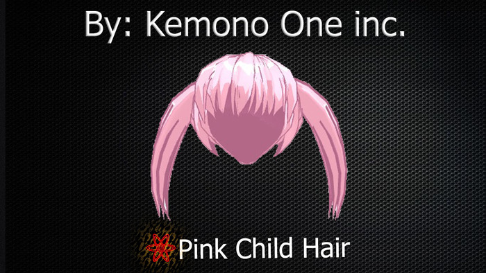 Pink Child Hair