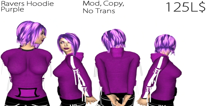 Ravers Hoodie Purp Boxed