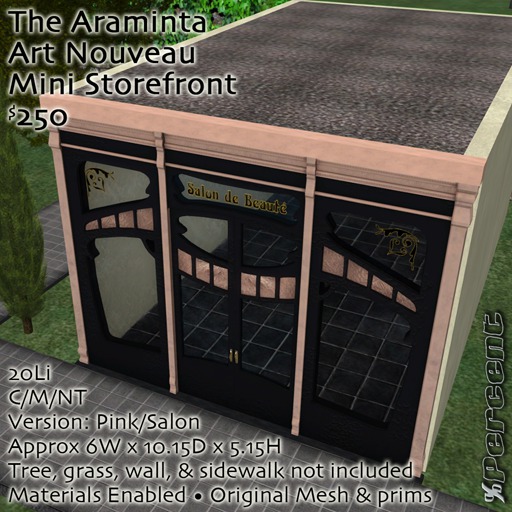 % Araminta Mini Storefront (Pink Salon) *MESH*