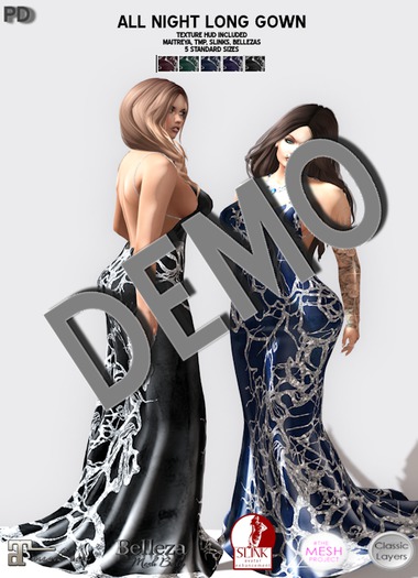 PD ~ DEMO - All Night Long Gown