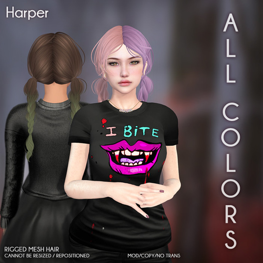 /Wasabi Pills/ Harper Mesh Hair - All colors